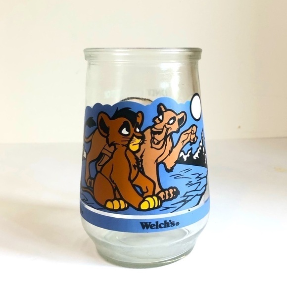 Welch`s Jelly Jar Lion King II Simba`s Pride Disney Drinking Water Glass - Picture 1 of 3